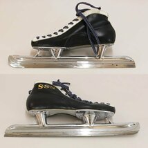 《中古》23.0cm SSS エクスサンエス スピードスケート靴 キングスパワー サビ・こすれあり 小学生 学校体育 中敷・サック・紐あり（西）_画像2