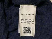 送料無料 BALLANTYNE バランタイン カシミヤ セーター 46 ネイビー 正規品 スコットランド製 カシミア 現行モデル/元エルメスファクトリー_画像4