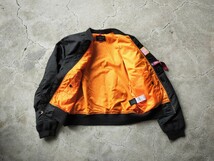 NASA 100周年モデル【美品】ALPHA INDUSTRIES 黒 Lフライトジャケット L-2B アルファ ma1 b15 ボンバージャケット ブルゾン VINTAGE EDWIN_画像4