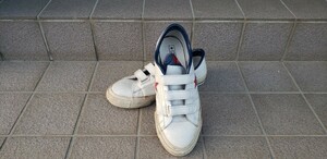 中古 CONVERSE コンバース ONE STAR ワンスター　ホワイト　ネイビー　レッド 白 赤　紺色 US9.5 28センチ white red　navy　ジャンク