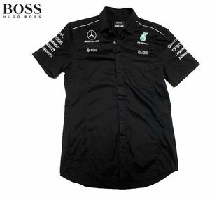 メルセデスAMG 2017支給品 ピットシャツ ブラック　L　 非売品　HUGO BOSS　　ハミルトン　ボッタス　ベンツ F1