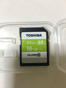 東芝　SDHCカード　16GB class10 UHS-1 中古動作品 即決、送料込み