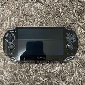 動作確認済 SIMカードなし PlayStation Vita 3G/Wi-Fiモデル:クリスタル・ブラック(PCH1100AB01)