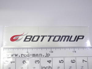 ボトムアップ★BOTTOMUP★カッティングステッカーSサイズ★#ブラック★W155mm×H20mm