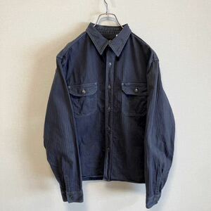 エイトジー Eight-G /長袖シャツ /ワークシャツ /デニム /ブラック /日本製 /サイズ42
