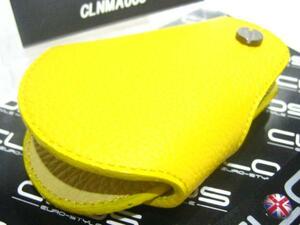 BMW MINI F54/F55/F56/F60 leather key case Type2/ yellow [CLOS] new goods / Mini / Cooper / Clubman / crossover /