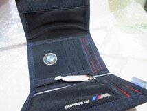 BMW US純正 BMW MOTORSPORT ウォレット パース財布/ネイビー【GENUINE PARTS】新品/メンズウォレット/限定1点/_画像3