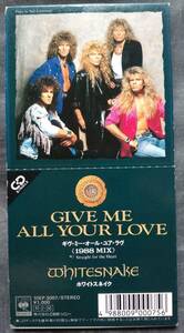 CD белый Sune ikgivu*mi-* все *yua*lavu10EP-3007 WHITESNAKE GIVE ME ALL YOU LOVE 1988 MIX STRAIGHT FOR THE HEART