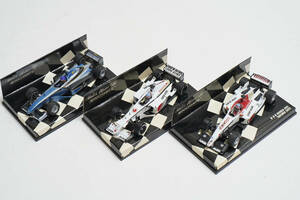 ミニチャンプス PMA1/43 ・BAR01TESTCAR・BAR HONDA 03・BAR HONDA 005 3台セット