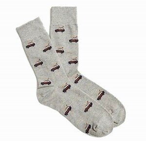 ジェイクルー J.Crew メンズ Men's ソックス 靴下 Socks ワンサイズ ヘザーグレー サーフカー