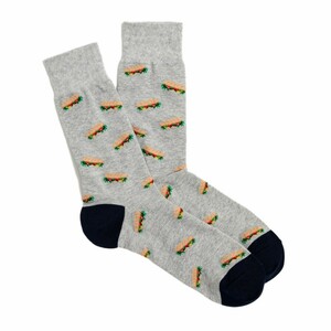 ジェイクルー J.Crew メンズ Men's ソックス 靴下 Socks ワンサイズ グレー サンドウィッチ