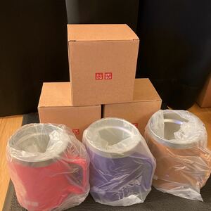 即決価格　新品未使用【3個セット】UNIQLO ユニクロ感謝祭ノベルティ ステンレスマグカップ 420ml 　非売品　39 番14 番1番　39周年