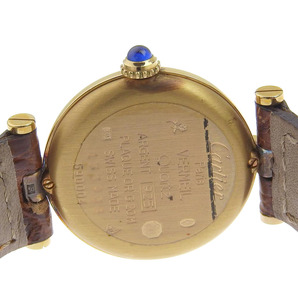 【本物保証】 超美品 カルティエ CARTIER マスト ヴァンドーム ヴェルメイユ レディース クォーツ 電池 腕時計 クリーム文字盤 590004の画像4