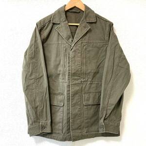 【UNIQLO】ユニクロ ミリタリー ジャケット フィールド M-64 軍服 アウター 綿100% カバーオール カーキ メンズ 上着 XL/993UU