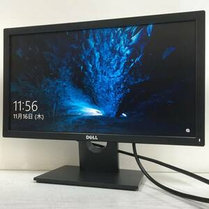 ☆【良品】Dell E2016H ワイド液晶モニター 19.5インチ WXGA++(1600×900) D-Sub/DisplayPort ケーブル付属 動作品