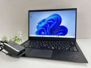 【良品 14インチ】Lenovo 6th Gen ThinkPad X1 Carbon 2018 20KH-0068JP『Core i5(8250U) 1.6GHz/RAM:8GB/SSD:256GB』Win11Pro 動作品