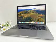 【良品 13.3インチ】Apple MacBook Pro(13-inch 2018) A1989 Core i5(8259U)/2.3GHz RAM:16GB/SSD:512GB space gray Sonoma 動作品_画像1