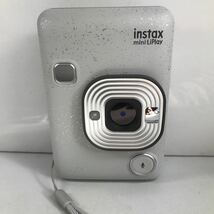 FUJIFILM instax mini LiPlay Stone White インスタントカメラチェキ スマホプリンター(動作品)(新品に近い)_画像2