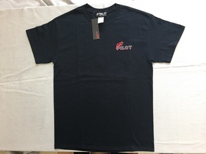 【 Jetpilot 】My-Jetpilot　メンズ　 Tシャツ　S/S TEE 黒 (赤／グレー)　Mサイズ（ MJ２０SS-BLK） 新品　（34）