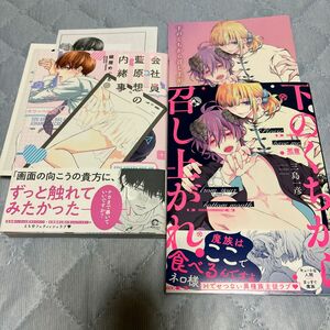 『下の口から召しあがれ』『会社員藍原想の内緒事』2冊セット 入れ替え可