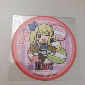 【新品未使用】フェアリーテイル mashima hero's ルーシィ 特典コースター★プリンセスカフェ★真島ヒーローズ 真島ヒロ マガジン ルーシー