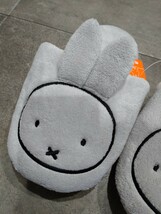 ★ミッフィー　スリッパ　ルームシューズ　もこもこ　23〜25cm（中灰色）★Miffy_画像2