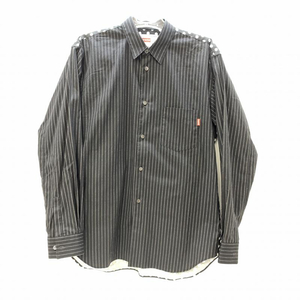 【中古】Supreme×COMME DES GARCONS 16SS S4SS16 ストライプドットシャツ S　シュプリーム　コムデギャルソン[240092250249]