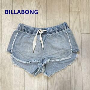 BILLABONG デニム ショートパンツ サイズ24 ドローストリングウェスト