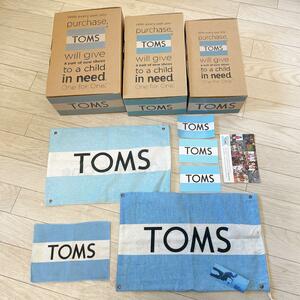 TOMS 空箱3 巾着袋2 ステッカー3 ウエス1 カード1