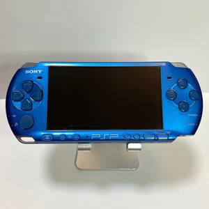 【動作確認済み】SONY playStation Portable PSP-3000 バイブラント・ブルー 本体のみ ※バッテリー、充電アダプタ無し