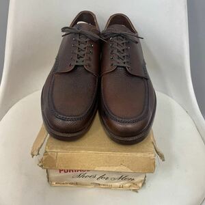 DEAD STOCK 60's PORTAGE Oxford デッドストック USA製 スコッチグレイン オックスフォード レザーソール シューズ メダリオン 11C