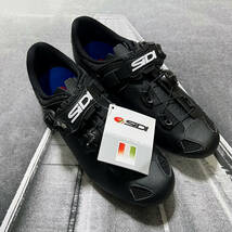 新品 SIDI Genius 10 Shoes サイズ44 ブラック シディ ジーニアス 10 カーボンシューズ SPD-SL イタリア製 並行輸入品_画像1