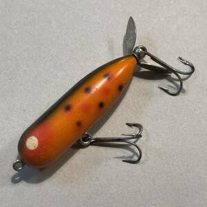 ヘドン ベビートーピード SO HEDDON BABY TORPEDO 縦割れ 片側黒目なし エラー品？ オールドルアー