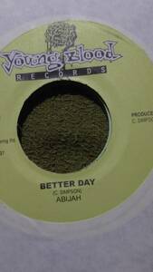 ギター一本弾き語りTrack Soul Food Riddim Single 2枚Set from Young Blood Abijah Worrior King