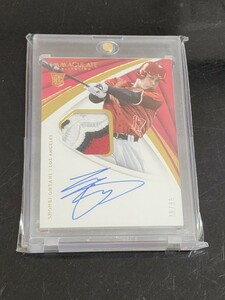 【99枚限定】 大谷翔平 ルーキー 直筆サイン 2018 panini immaculate ROOKIE patch auto Shohei Ohtani パッチ ジャージー 検索 Topps