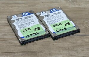 ★≪中古品≫WD SATA 2.5inch HDD 500G 2台[t23112727]