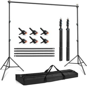 写真 撮影用 背景スタンド Hemmotop 撮影 200x300cm 強力クリップ6個付き 3m スタンド おうちスタジオ