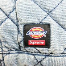 KM-3388【ワークジャケット】SUPREME × Dickies★21AW Quilted Denim Work Jacket★L★シュプリーム×ディッキーズ★デニム★キルティング_画像8