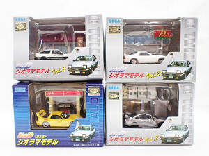 KM-3415《フィギュア》頭文字D ジオラマモデル Ver.2+別 4種セット★SEGA★アニメ 車★当時物 レトロ★保管 未使用 未開封★