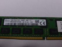メモリ サーバーパソコン用 SK hynix PC4-19200T(DDR4-2400T) ECC Registered 16GB 起動確認済ですがチップ欠損ありの為ジャンク品扱いです_画像2