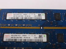 メモリ デスクトップパソコン用 hynix1.5V DDR3-1600 PC3-12800 4GBx4枚 合計16GB 起動確認済みですが一応ジャンク品扱いです_画像2