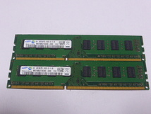 メモリ デスクトップ用 Samsung 1.5V DDR3-1333 PC3-10600 4GBx2枚 合計8GB 起動確認済みですが一応ジャンク品扱いです_画像1