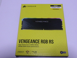 メモリ デスクトップ用 メモリ CORSAIR VENGEANCE RGB RS DDR4-3200 PC4-25600 16GBx2枚 合計32GB CMG32GX4M2E3200C16 起動確認済みです