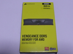 メモリ デスクトップパソコン用 CORSAIR DDR5-5200 PC5-41600 16GBx2枚 合計32GB 起動確認済みです CMK32GX5M2B5200Z40