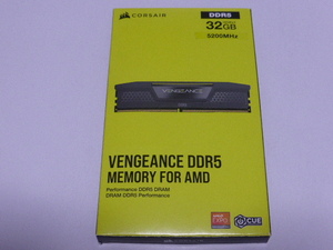 メモリ デスクトップパソコン用 CORSAIR DDR5-5200 PC5-41600 16GBx2枚 合計32GB 起動確認済みです CMK32GX5M2B5200Z40　