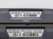メモリ デスクトップパソコン用 CORSAIR DDR5-5200 PC5-41600 16GBx2枚 合計32GB 起動確認済みです CMK32GX5M2B5200Z40　_画像6
