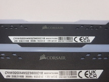 メモリ デスクトップ用 メモリ CORSAIR VENGEANCE RGB PRO DDR4-3600 PC4-28800 16GBx2枚 合計32GB 起動確認済みですCMW32GX4M2Z3600C18_画像3