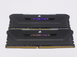 メモリ デスクトップ用 CORSAIR VENGEANCE RGB PRO SL DDR4-3600 PC4-28800 16GBx2枚 合計32GB CMH32GX4M2D3600C18 起動確認済みです