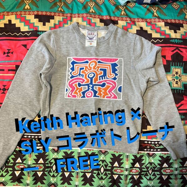 Kith Haring × SLY キースへリング　× スライ　　コラボトレーナー　FREE