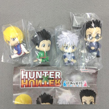 HUNTER×HUNTER すわらせ隊 全4種 セット ゴン キルア クラピカ レオリオ フィギュア マスコット ハンターハンター ガチャ_画像2